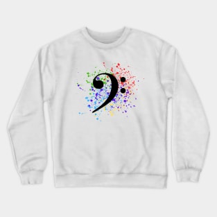 Make Art Not Content - Bass Clef Crewneck Sweatshirt